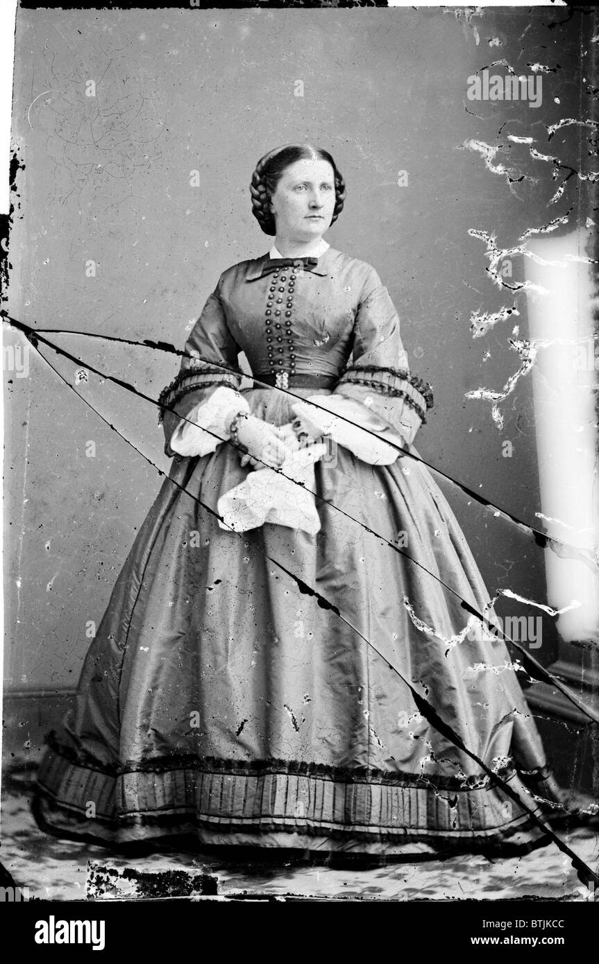 Harriet Lane, nièce de James Buchanan, a agi en tant que première dame durant son mandat en tant que président. ca. 1855-1865. Banque D'Images