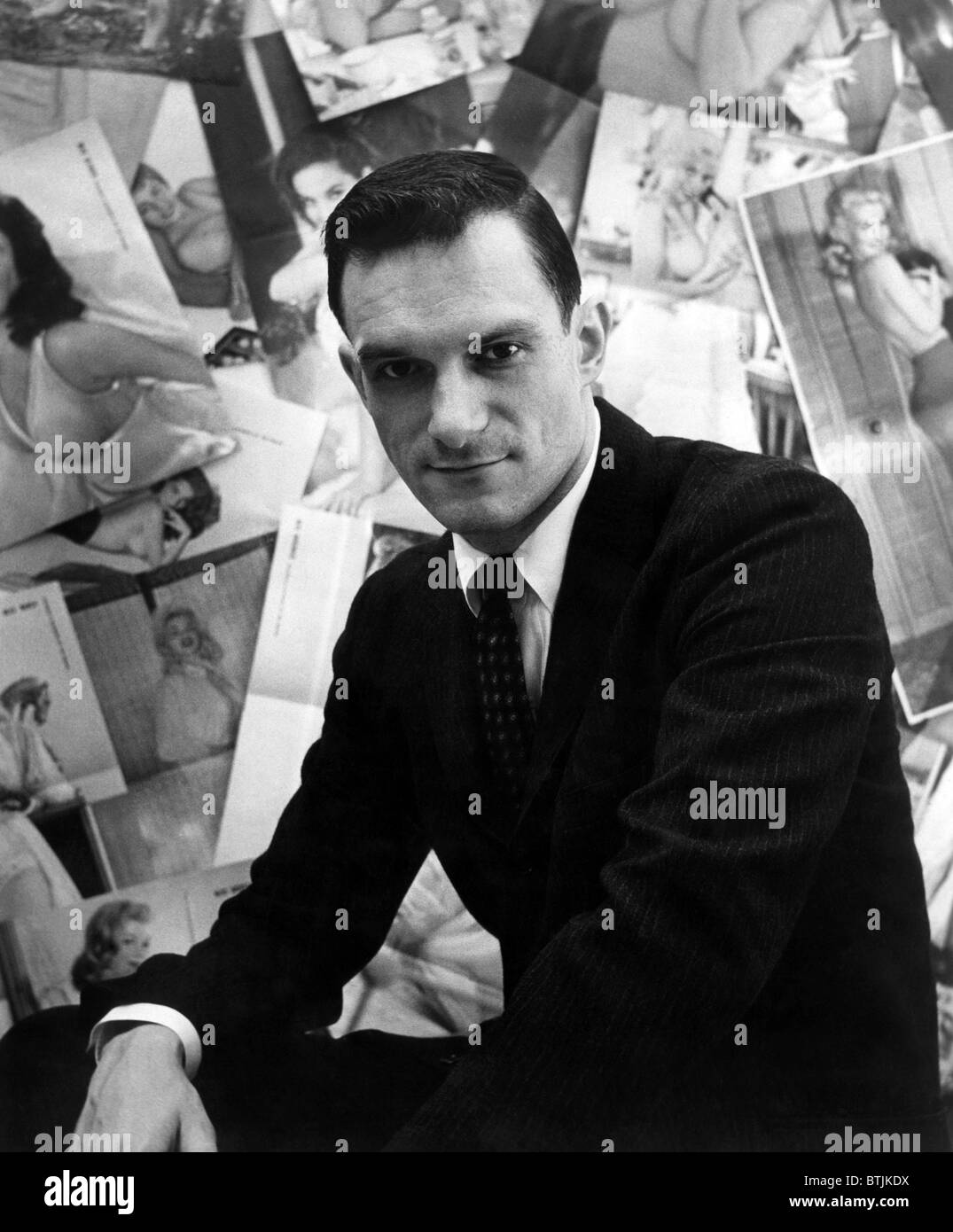 Hugh Hefner, rédacteur-éditeur de la revue Playboy, ca 1950. Avec la permission des Archives CSU/Everett Collection. Banque D'Images