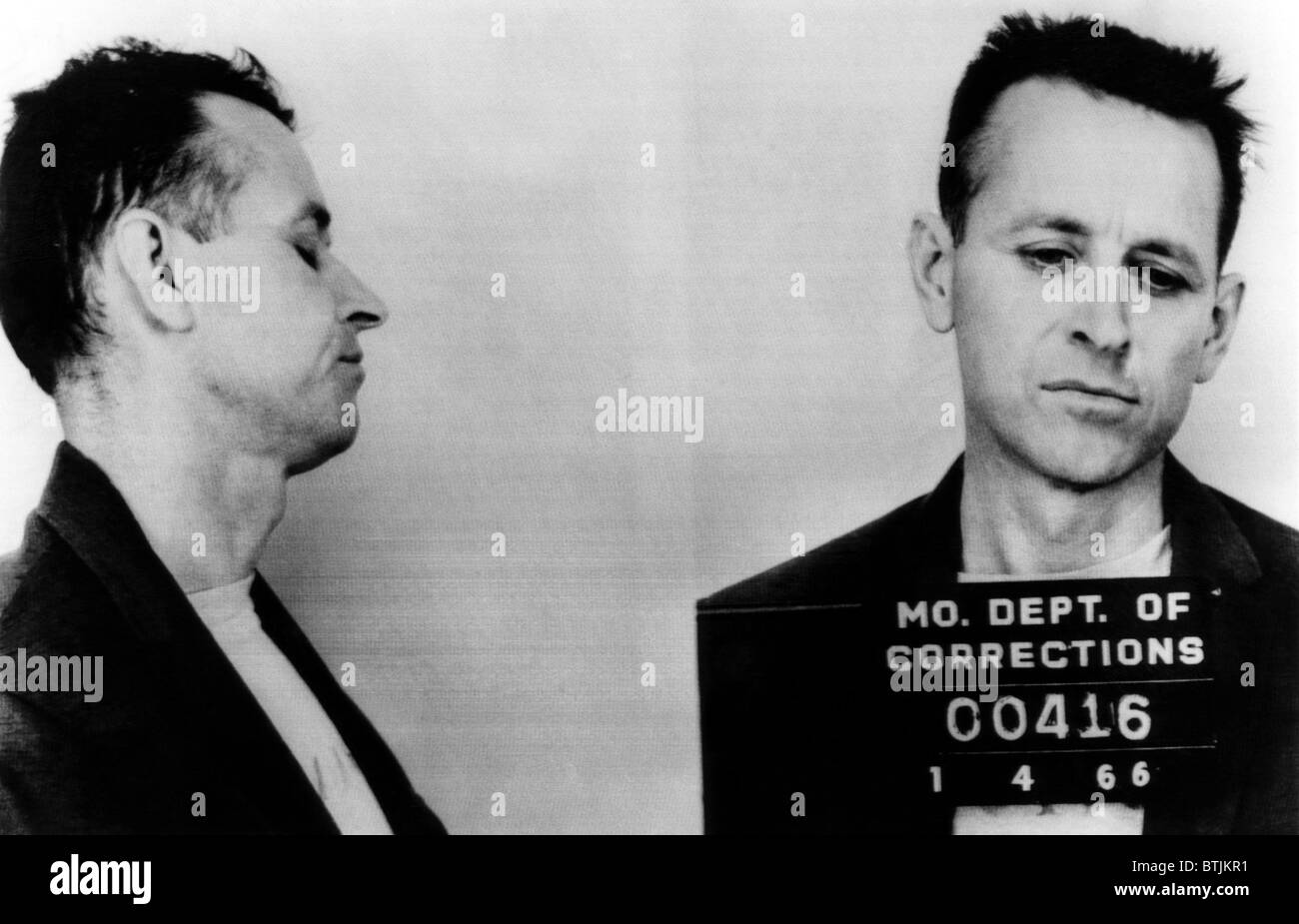 James Earl Ray (1928-1998), futur assassin de Dr. Martin Luther King Jr., arrêté pour vol à main armée et de vol d'automobile, 4 Janvier Banque D'Images