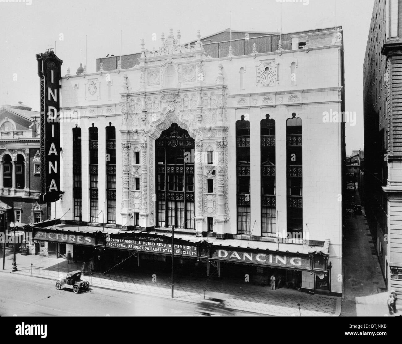 Cinéma, théâtre de l'Indiana, 134 West Washington Street, Indianapolis (Indiana), vers 1927. Banque D'Images