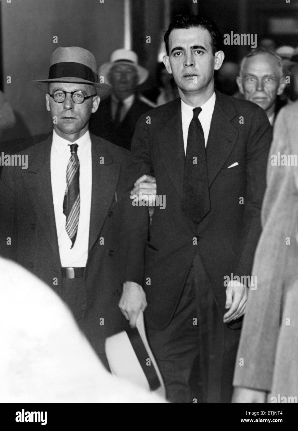 Jack Diamond, alias Legs Diamond escorté à palais de Troy, NY 7/13/31 Banque D'Images