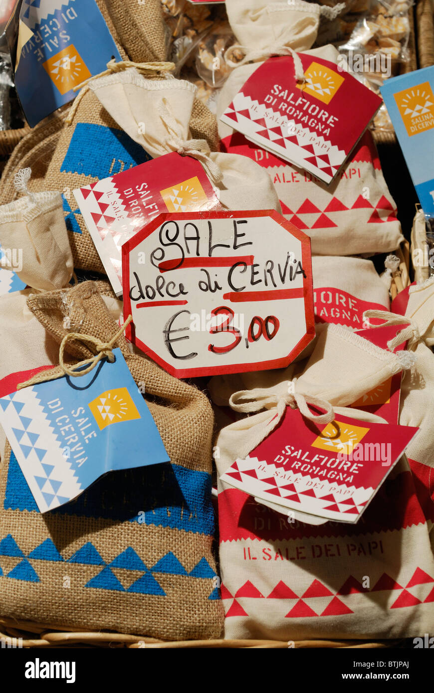 Ravenne. L'Italie. Vente di Cervia. Banque D'Images