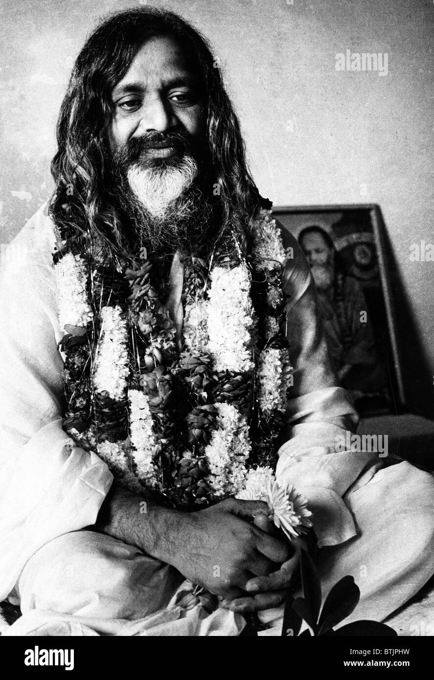 Maharishi Mahesh Yogi, New Delhi, Inde, le 08 décembre 1967. Banque D'Images