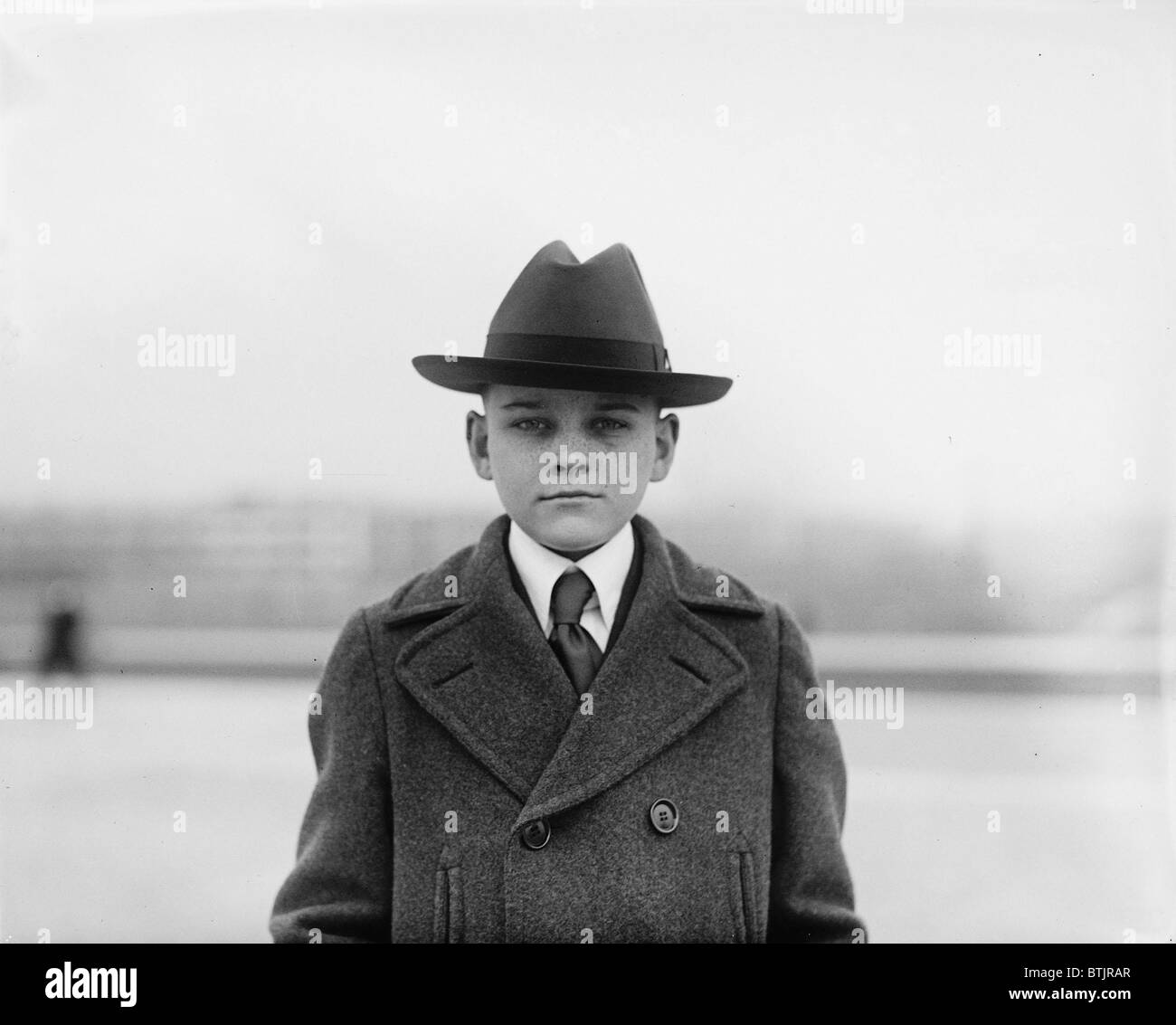 Le président Calvin Coolidge (1872-33) fils Calvin, Jr., est mort après une ampoule sur son pied développé dans un empoisonnement du sang à l'été 1924. Banque D'Images