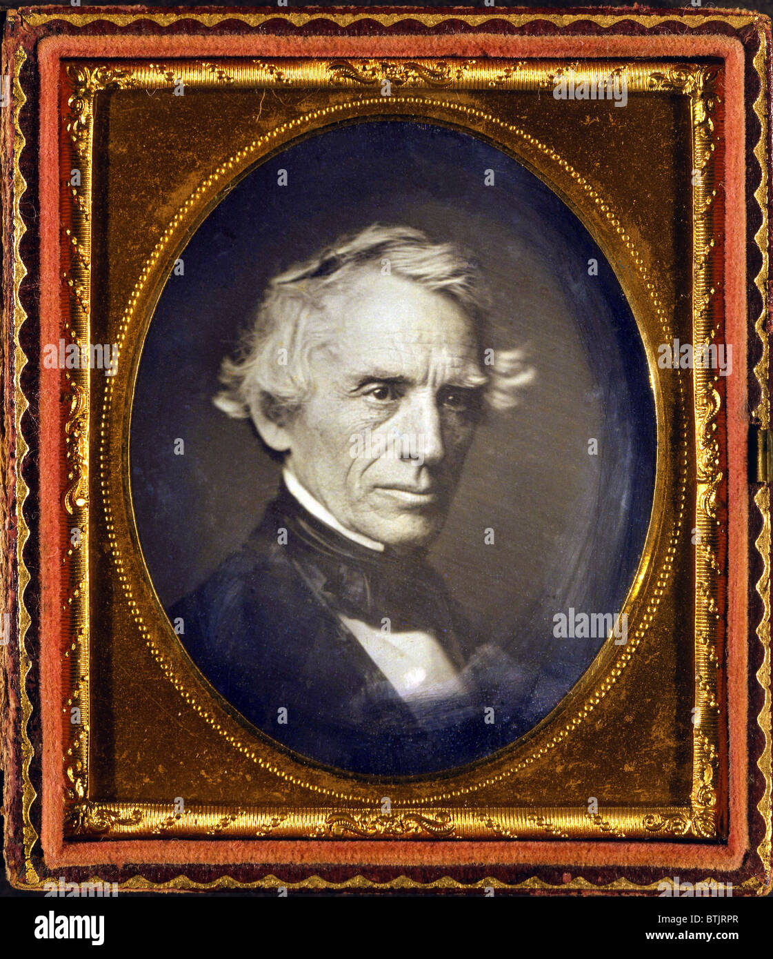 Samuel F. B. Morse (1791-1872), peintre américain et de l'inventaire, plus connu pour son invention du télégraphe en 1835 et Morse Banque D'Images