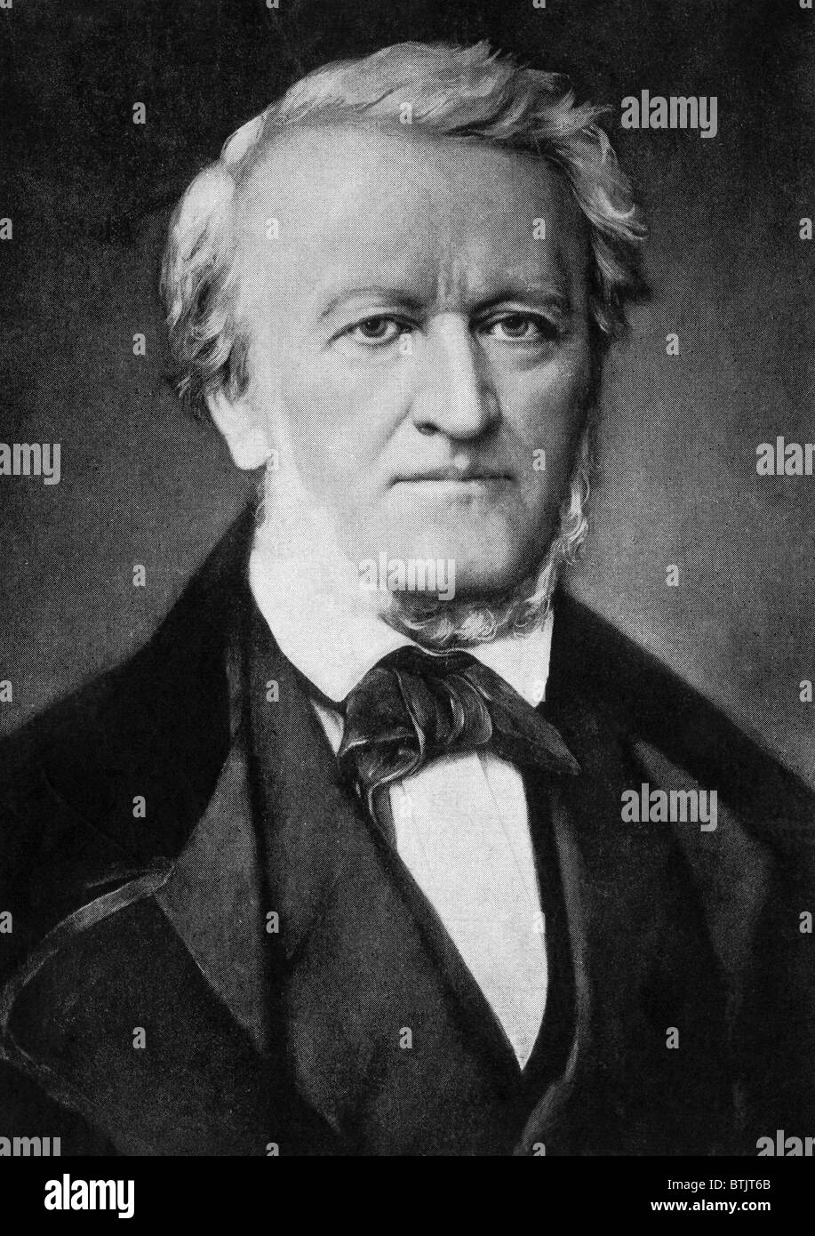 Compositeur et chef d'orchestre allemand Richard Wagner, (1813-1883), ch. Années 1850. Banque D'Images