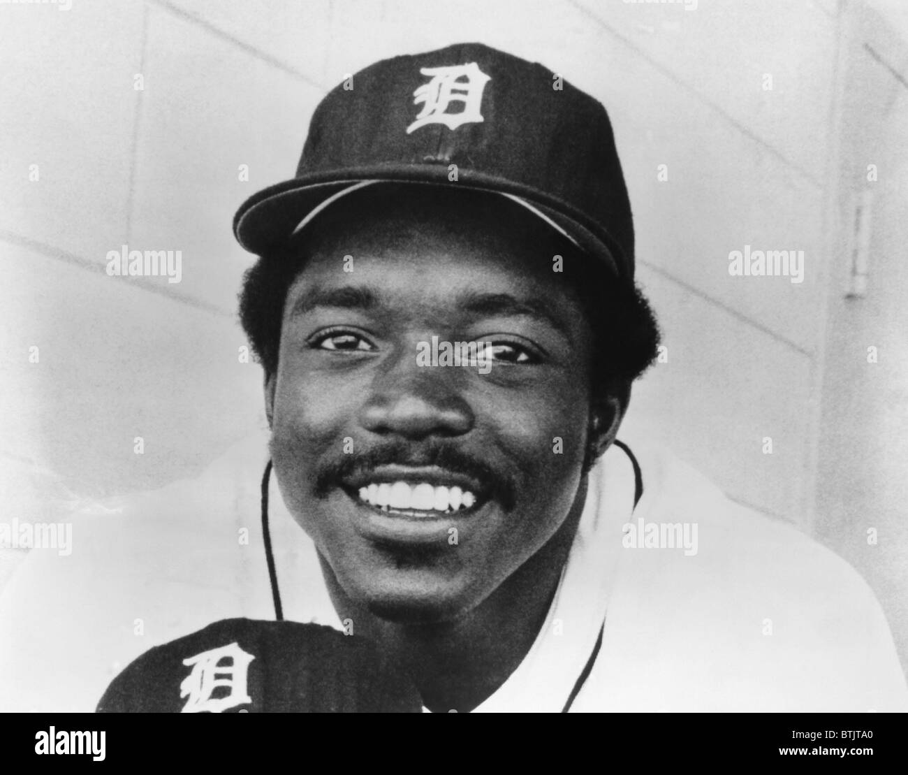 Ron LeFlore, Américain de Baseball évoluant en ligue majeure avec les Tigers de Detroit. Vers les années 1970. Archives CSU/avec la permission d'Everett Colle Banque D'Images