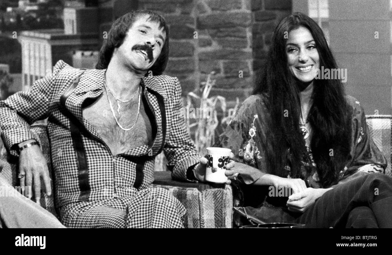 Le Tonight Show, Sonny & Cher, 1975. Archives CSU/avec la permission d'Everett Collection Banque D'Images