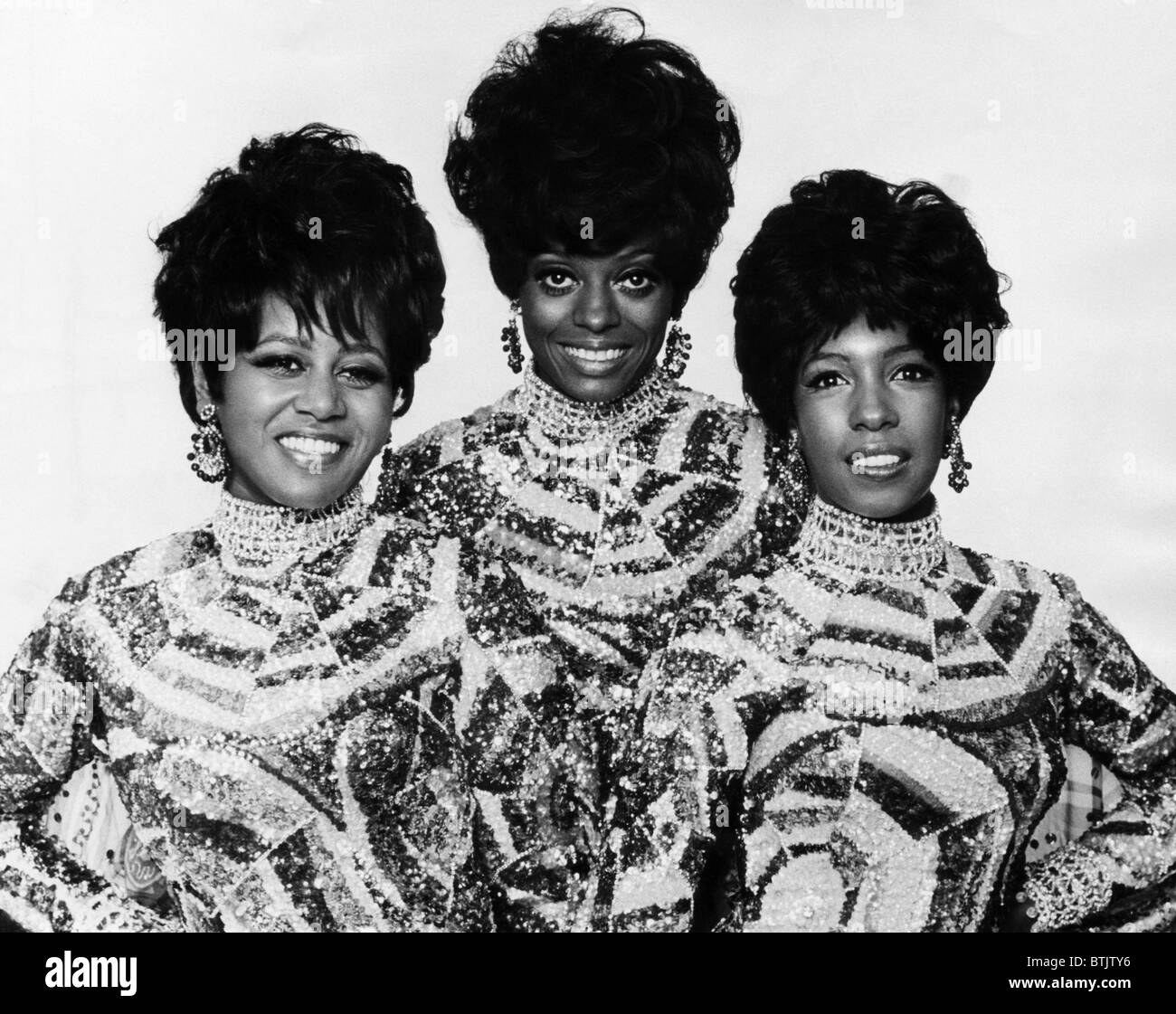 Les Suprêmes (Mary Wilson, Diana Ross, Cindy Birdsong), 1968. Avec la permission de : Archives CSU/Everett Collection Banque D'Images