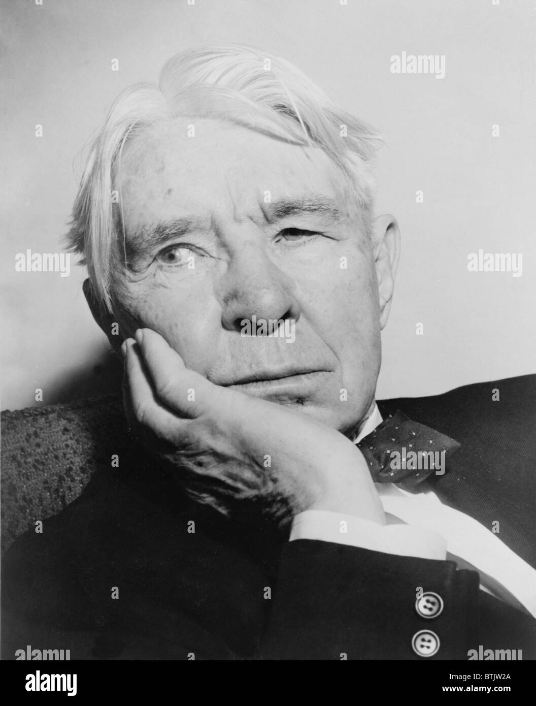 Carl Sandburg, (1878-1967) poète et auteur canadien. Au cours de sa longue carrière, son travail reflète les grandes questions de l'époque et des liens étroits avec les meilleures valeurs américaines. Banque D'Images