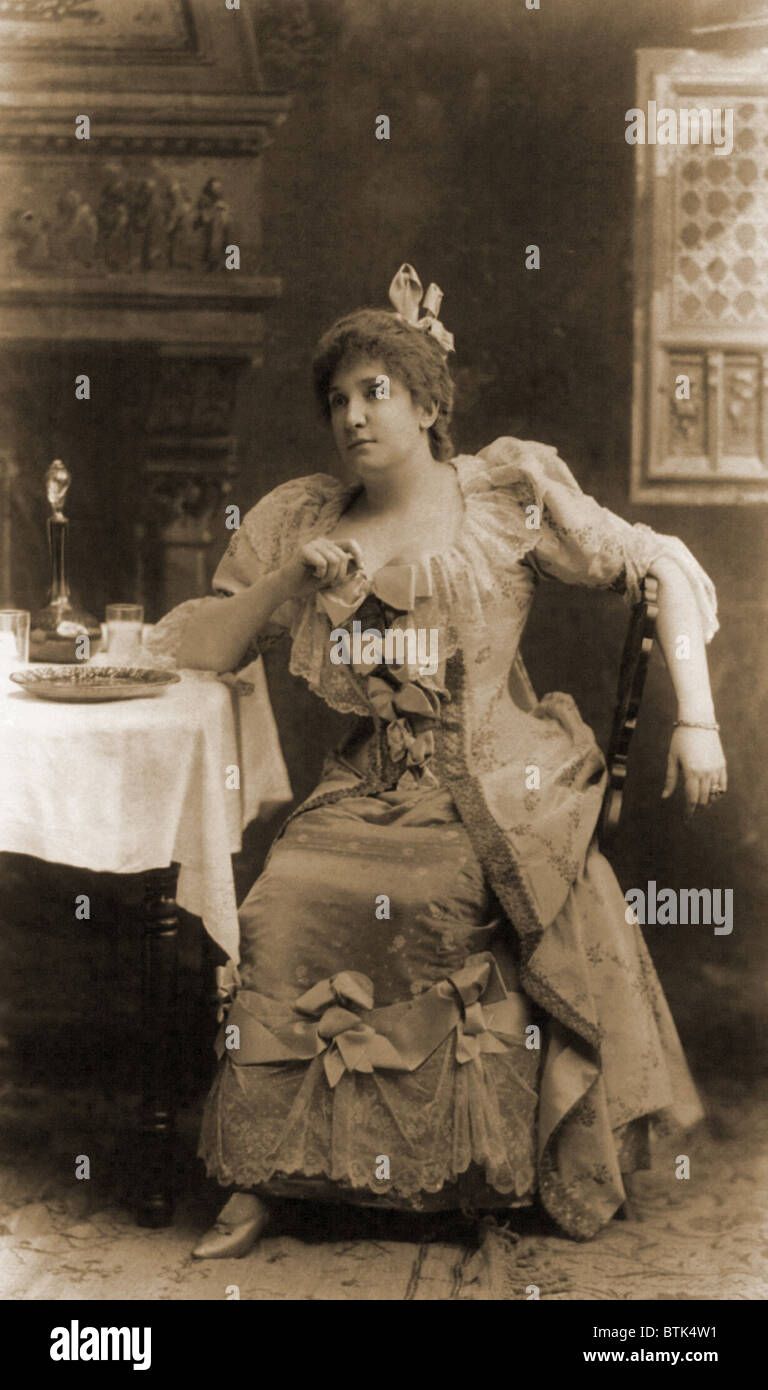 Nellie Melba (1859-1931), l'Australian Opera star de renommée internationale, 1896. Banque D'Images