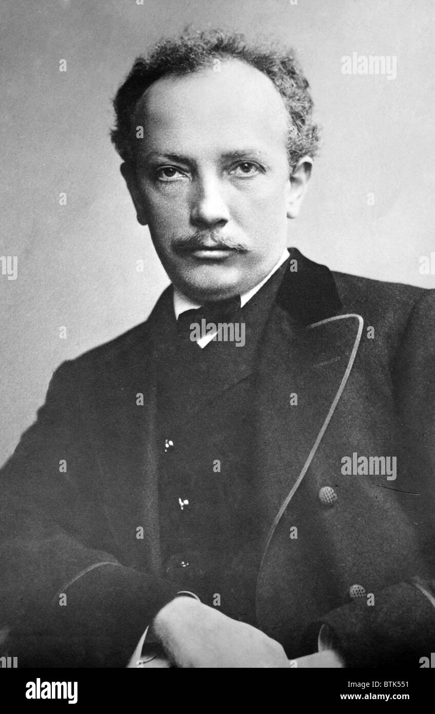 Richard Strauss (1864-1949), musicien allemand de l'ère moderne, composé de travail expressif construit sur l'ancien style romantique. 1905. Banque D'Images