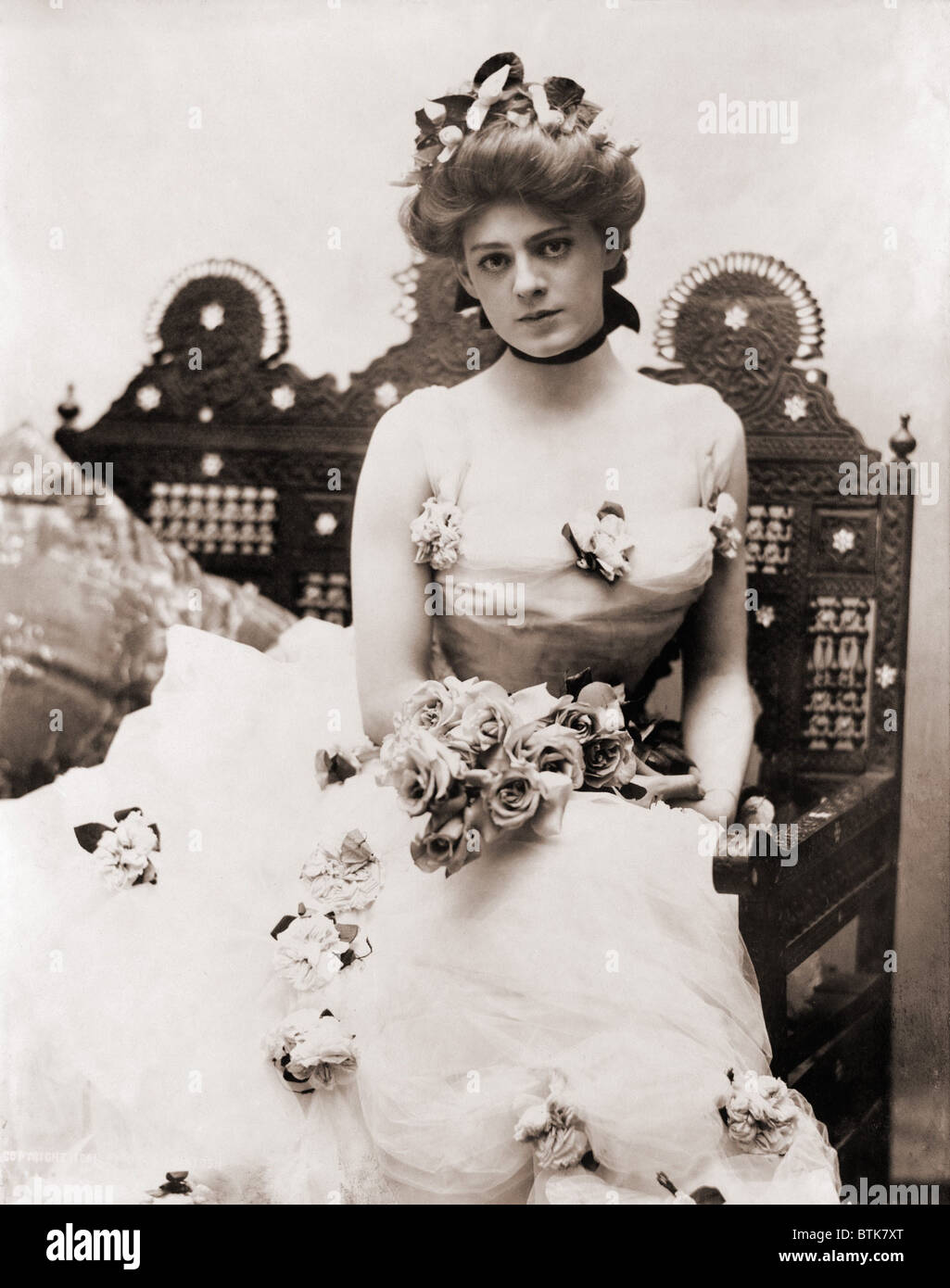 Ethel Barrymore (1879-1959), une actrice déjà expérimentés à l'âge de 22 ans, en 1901. Photo par Burr McIntosh (1862-1942). Banque D'Images