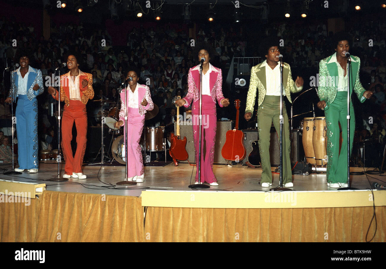 Exclusif à EVERETT - Jackson Five, (alias Jackson 5), à partir de la gauche : Jermaine Jackson, Marlon Jackson, Randy Jackson, Michael Jackso Banque D'Images