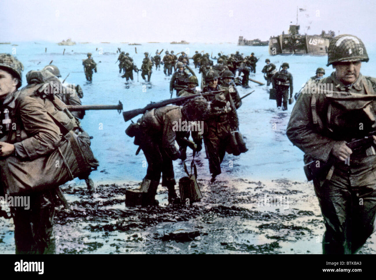 La Seconde Guerre mondiale, la bataille de Normandie, 1944. Banque D'Images