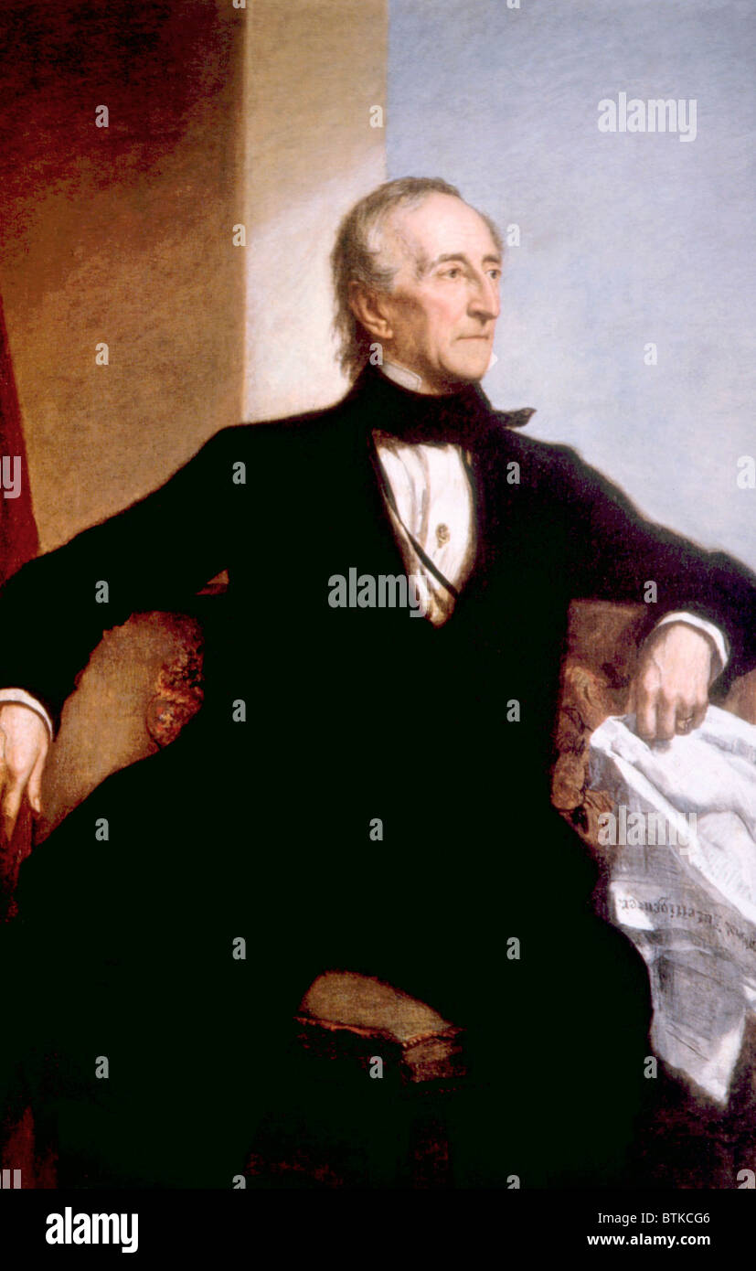 John Tyler (1790-1862), Président des États-Unis (1841-1845) Banque D'Images