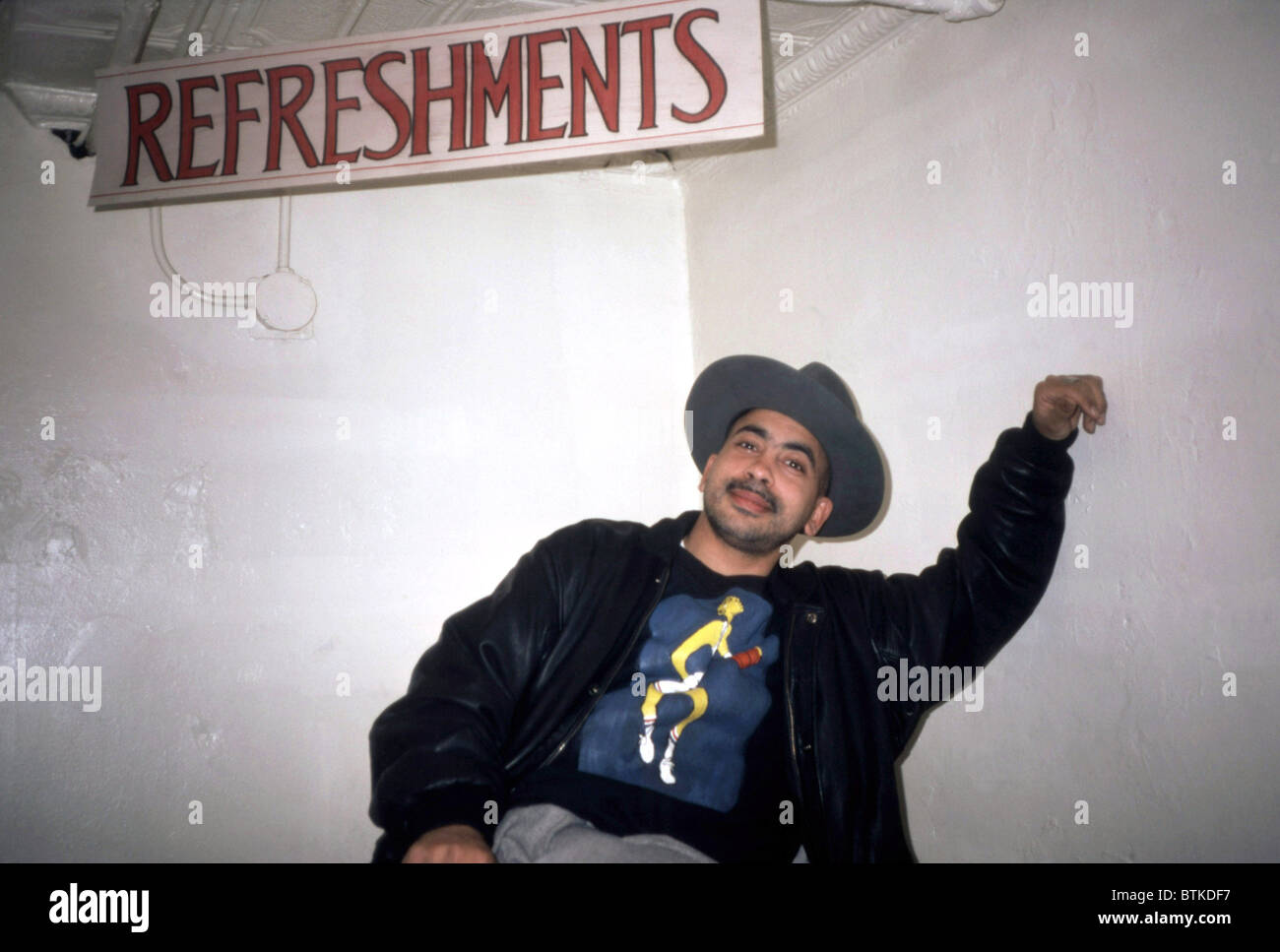 Andy Hernandez de coati Mundi, novembre 1985, photo : Karen Petersen/Everett Collection Banque D'Images