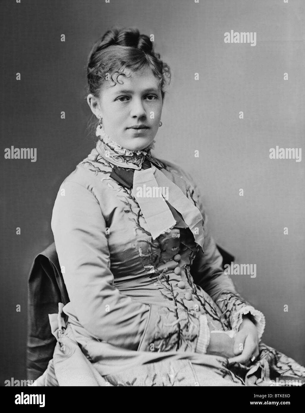 Nellie Grant, le président Ulysses Grant a dix-huit ans, avait une magnifique maison blanche mariage quand elle a épousé Algernon Sartoris, un diplomate britannique, le 21 mai 1874. Banque D'Images