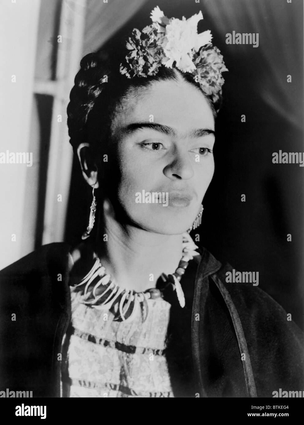 Frida Kahlo (1907-1954), artiste Mexicain, peint dans un style influencé par le surréalisme, le réalisme et l'art populaire mexicain Banque D'Images