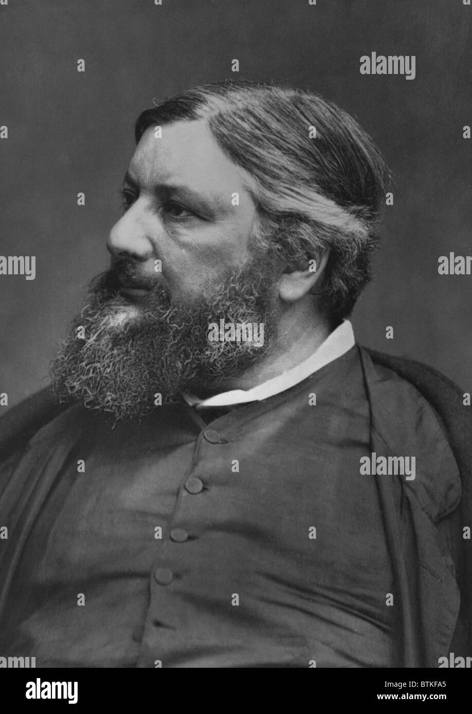 Gustave Courbet (1819-1877), peintre français du mouvement réaliste qui s'oppose à l'idéal néo-classique et utilisé la matière mythologique. Il peint le monde quotidien de sa propre expérience. Ca. 1870. Banque D'Images