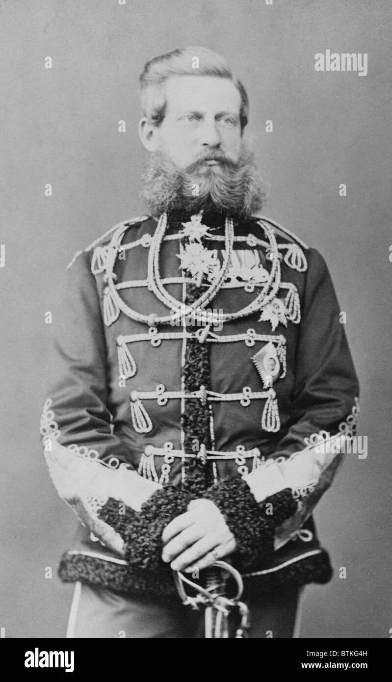 Frédéric III, empereur allemand (1831-1888), comme Prince héritier. Il était l'empereur allemand et roi de Prusse pour 99 jours en 1888. Il a épousé la princesse Victoria, fille de la reine Victoria de Grande-Bretagne et père de l'empereur Guillaume II (1859-1941). Ca. 1867. Banque D'Images