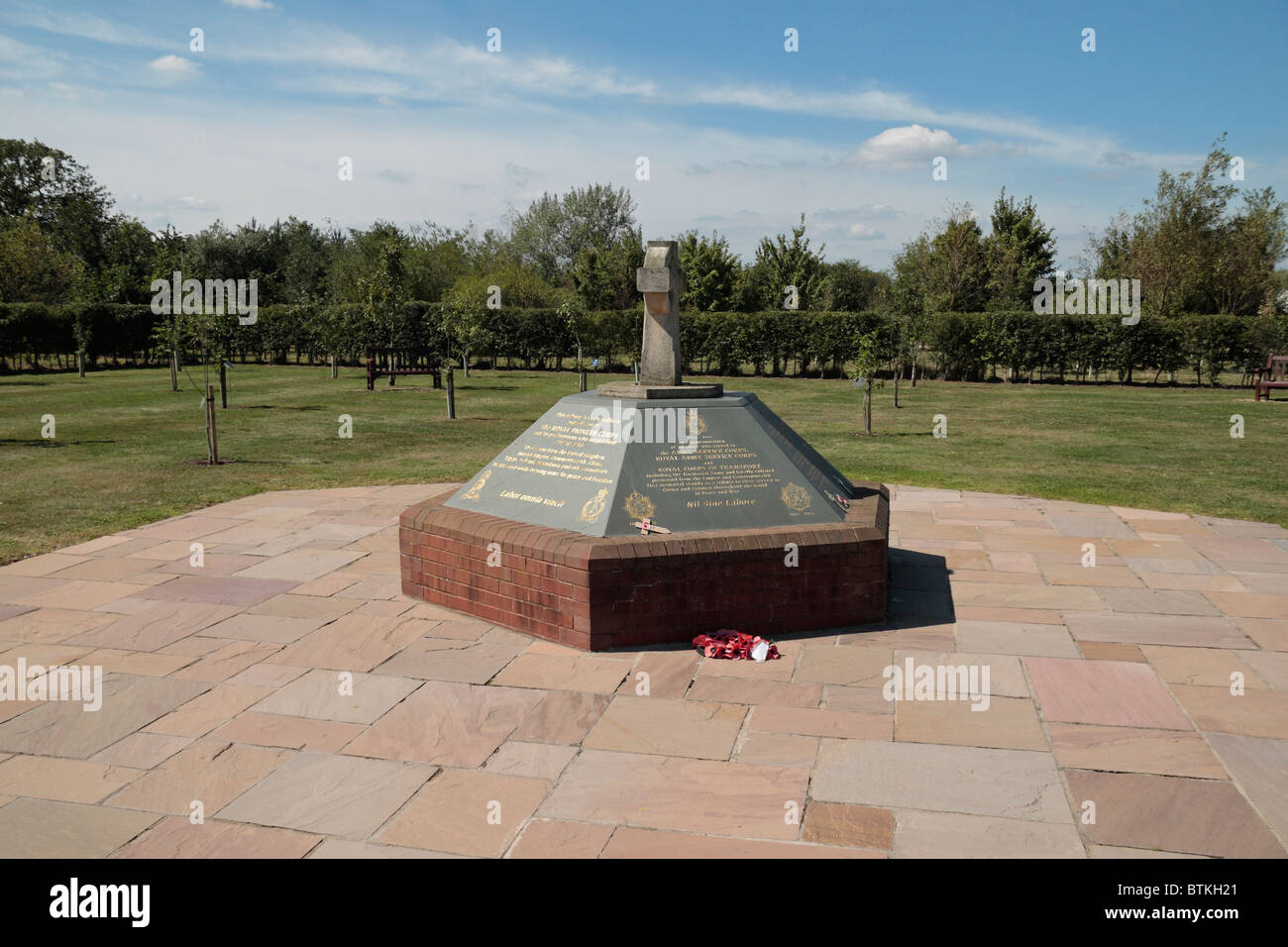 L'Army Service Corps & Royal Army Service Corps Monument au National Memorial Arboretum, Alrewas, UK. Banque D'Images