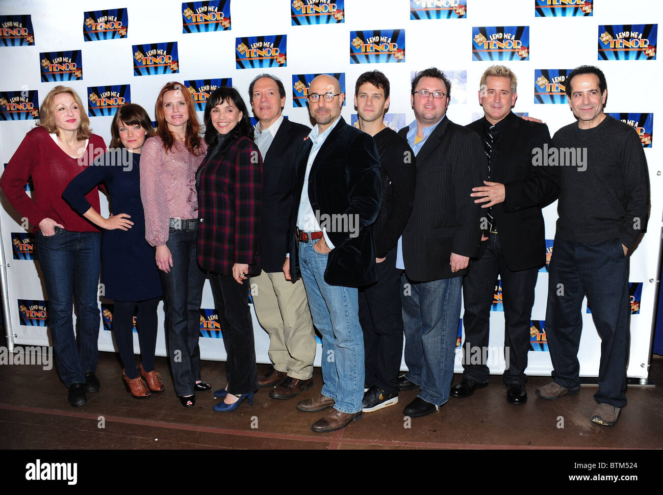 Prête-moi un ténor Broadway Cast Photo Op Banque D'Images