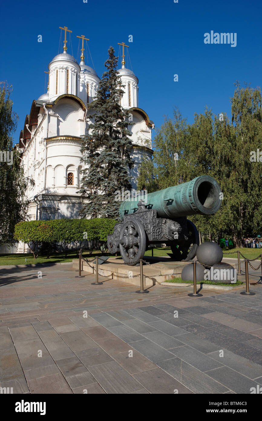 Tsar Cannon. Kremlin, Moscou, Russie. Banque D'Images