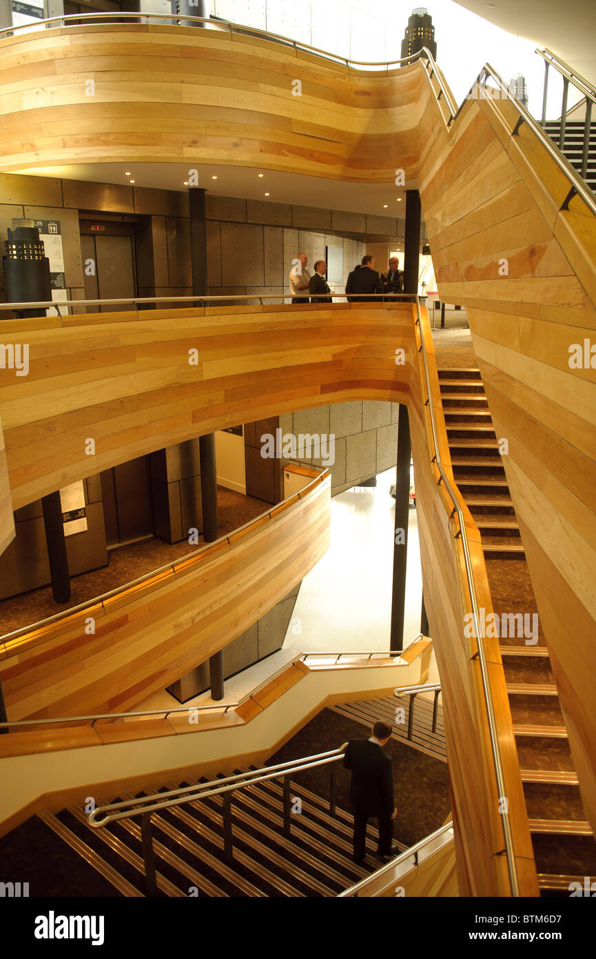 L'intérieur du Wales Millennium Centre, Cardiff Wales UK Banque D'Images