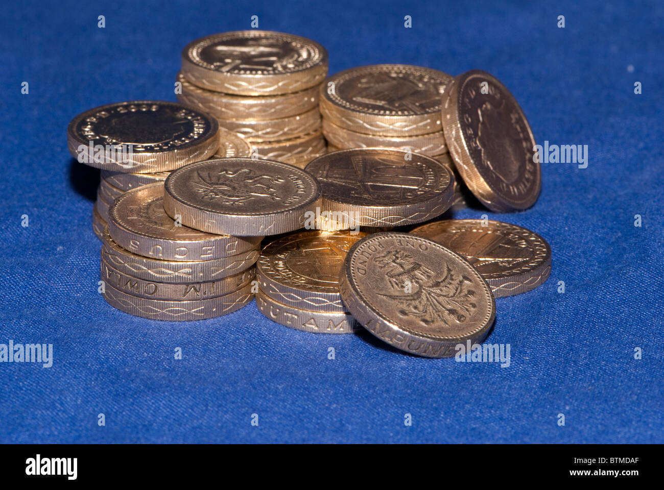 Photos du Royaume-uni monnaie, monnaies et billets Banque D'Images