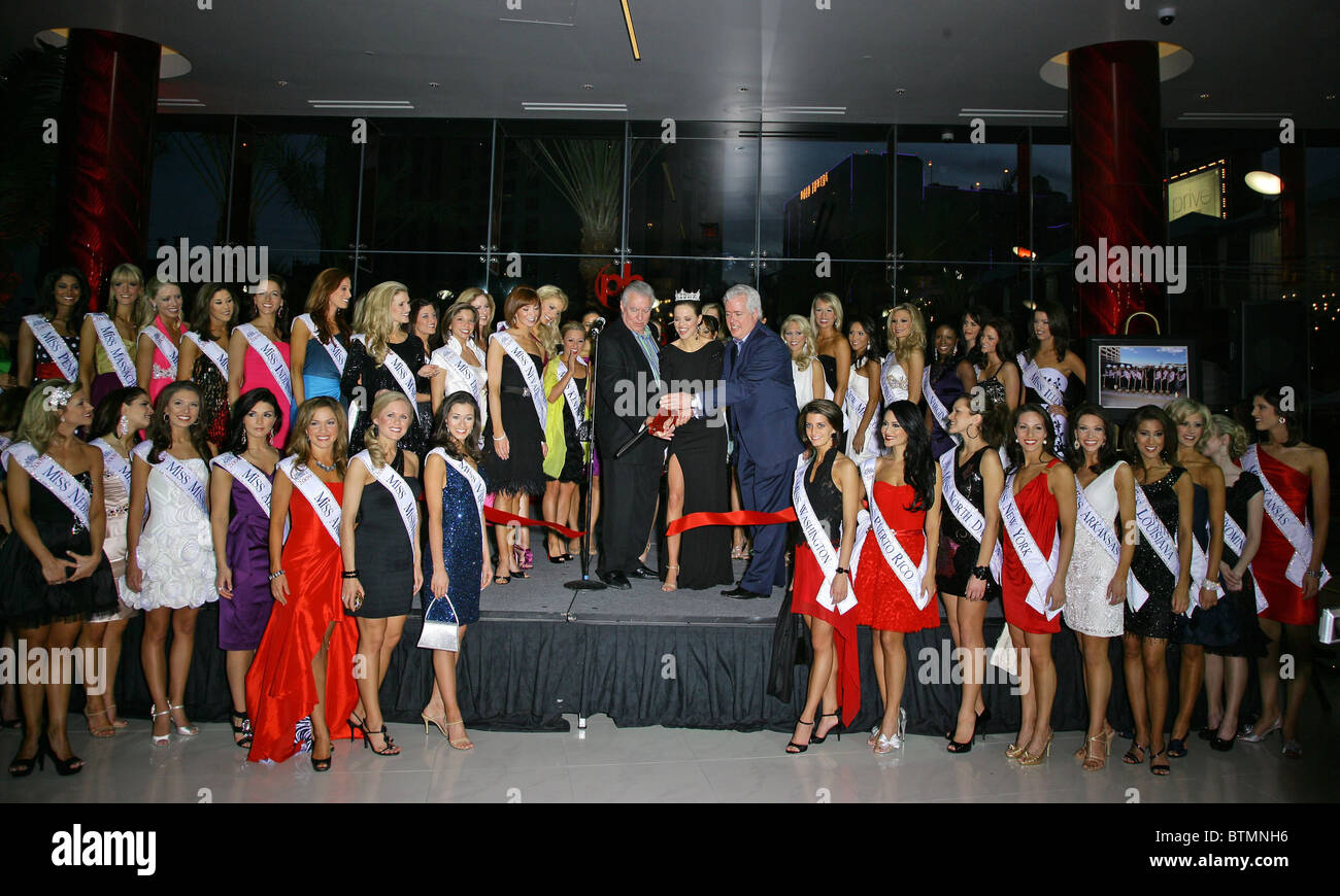 Deux PH Towers Open House avec Miss America 2009 Banque D'Images