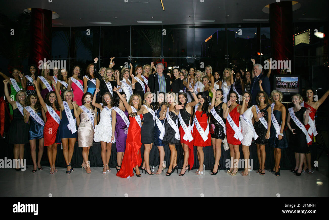 Deux PH Towers Open House avec Miss America 2009 Banque D'Images