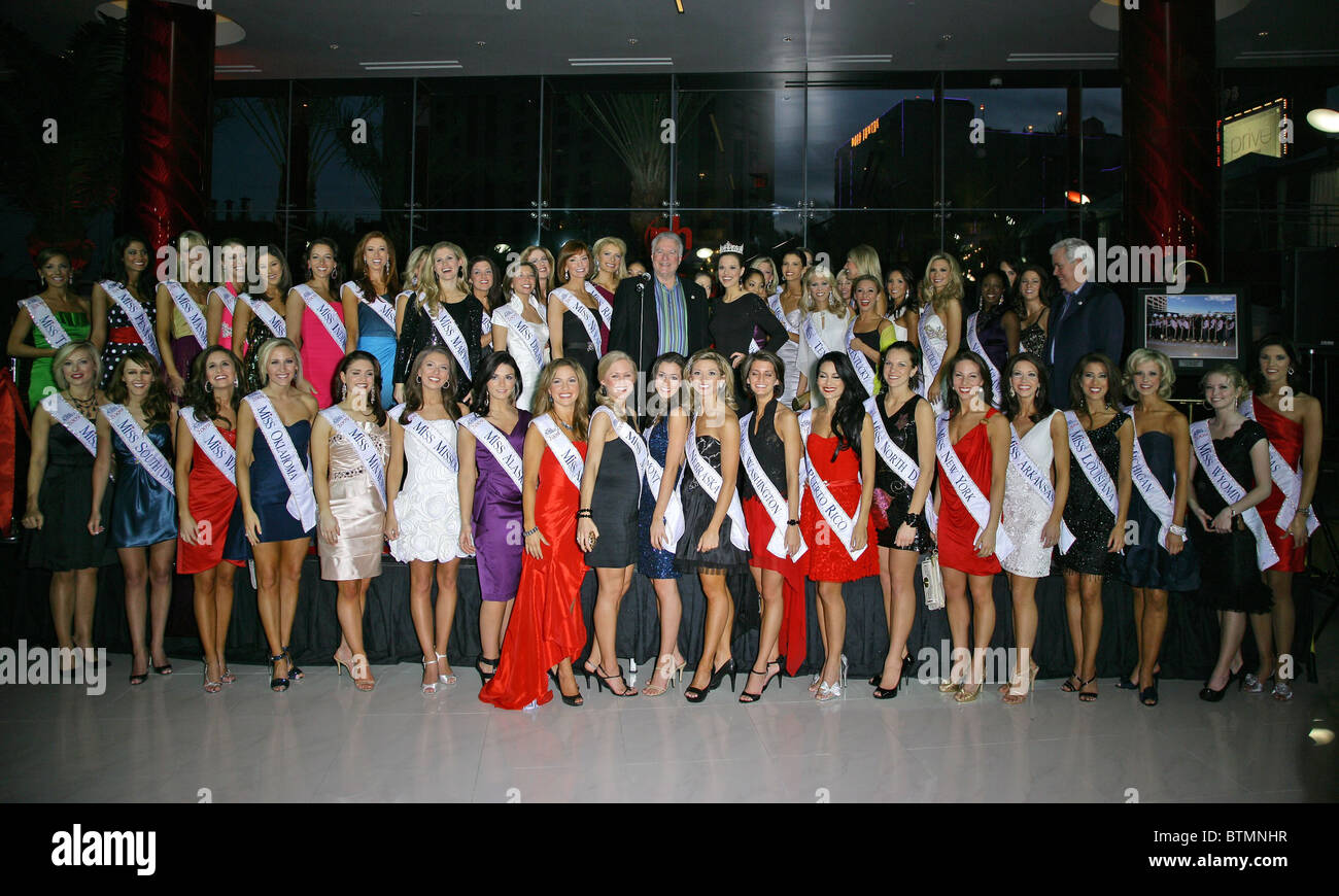 Deux PH Towers Open House avec Miss America 2009 Banque D'Images