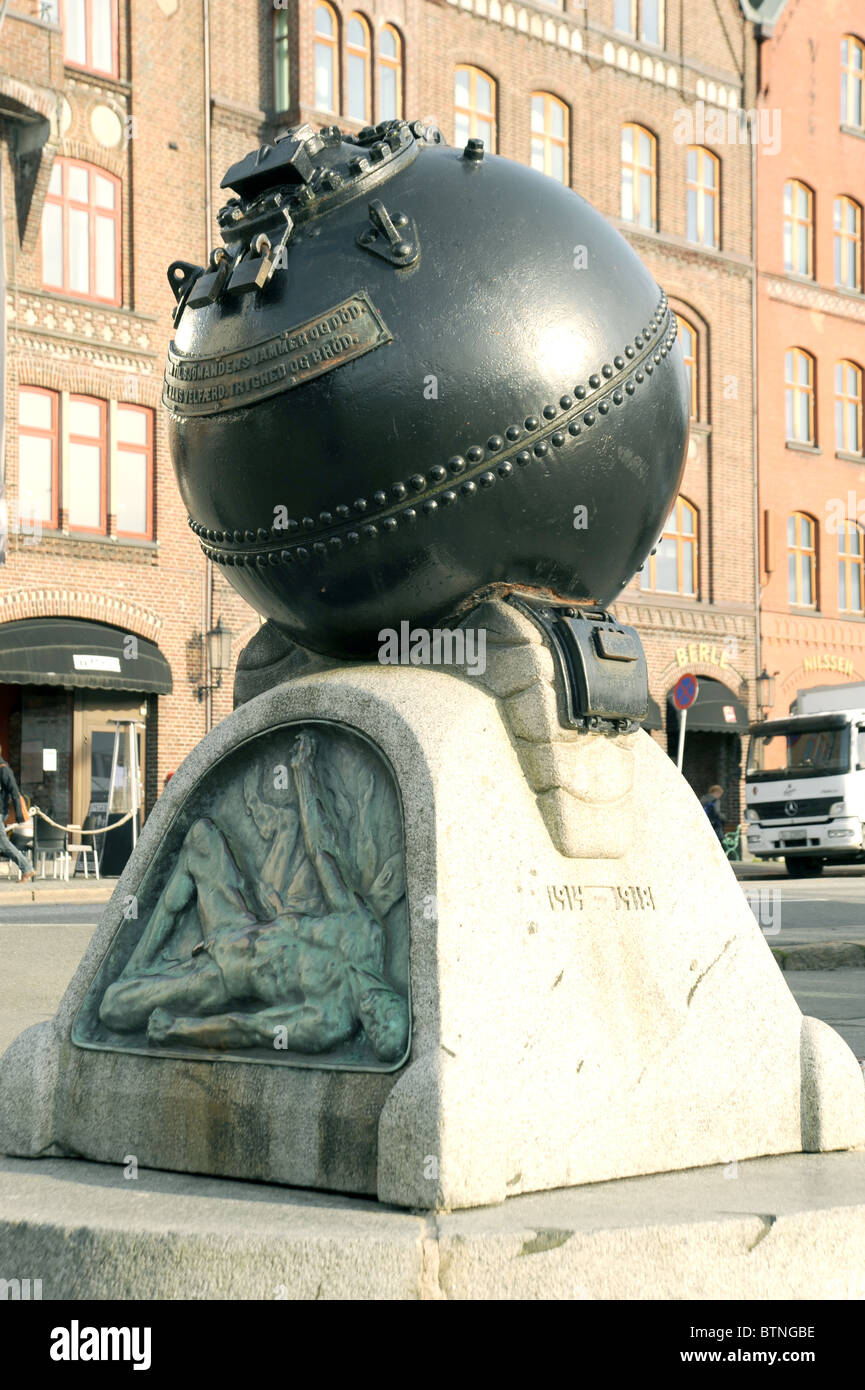 Monument maritime à Bergen, Norvège Banque D'Images