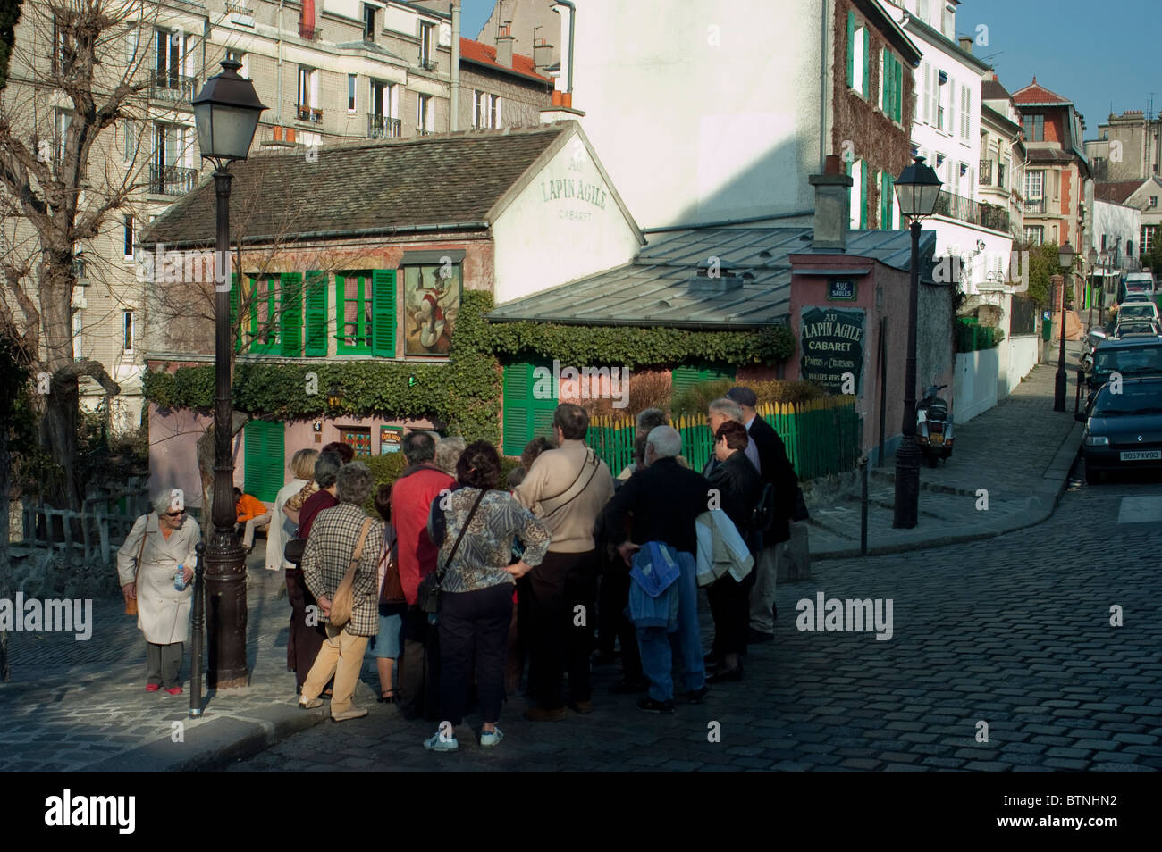 Paris, France, scène de rue, les gens se rendant sur butte Montmartre, Banque D'Images