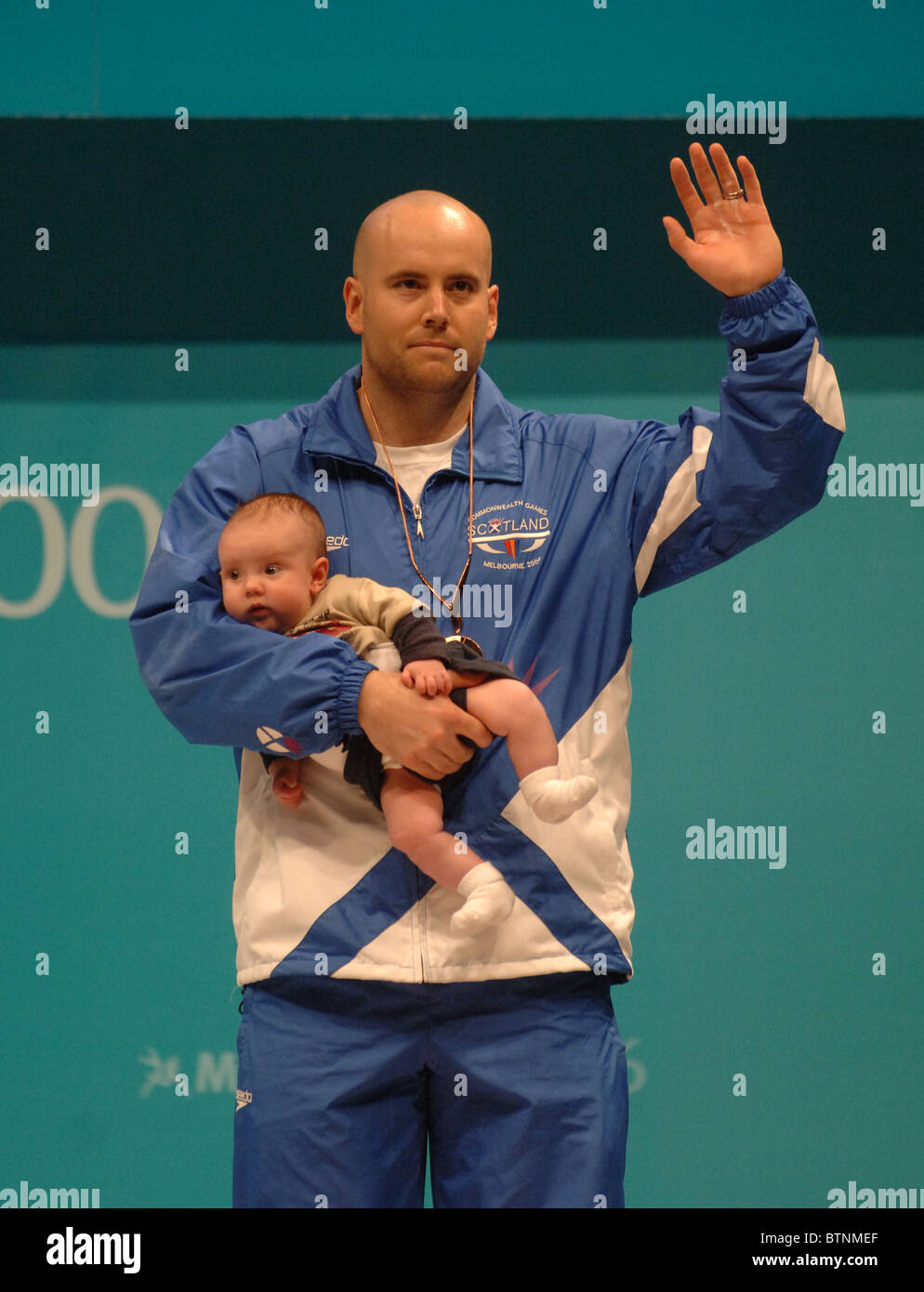 Tommy Yule remporte le bronze aux Jeux du Commonwealth de Melbourne, Australie Banque D'Images