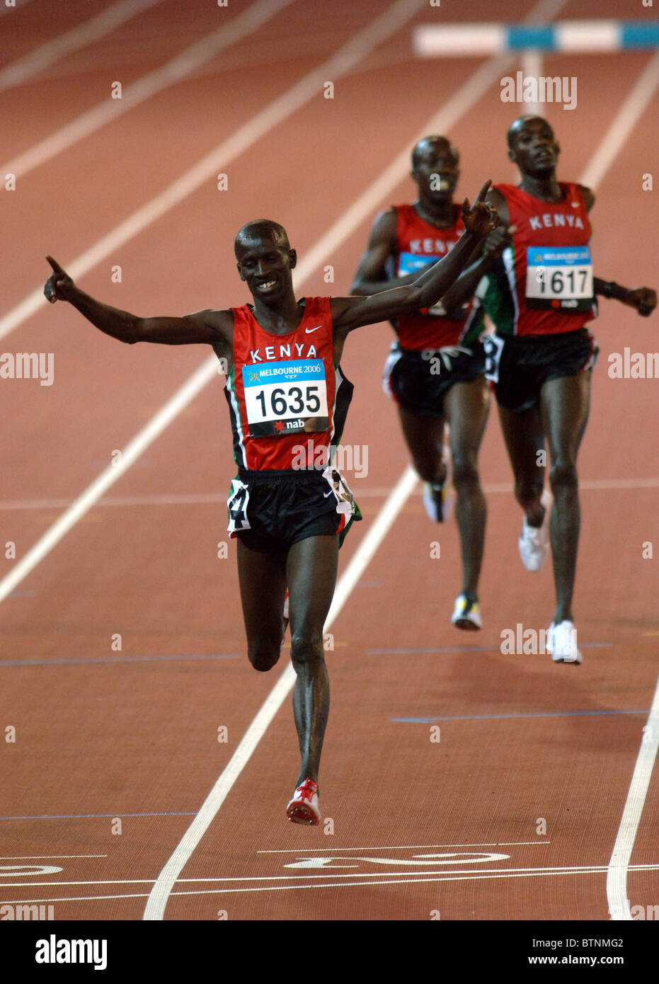 Les sprinters du Kenya Banque D'Images