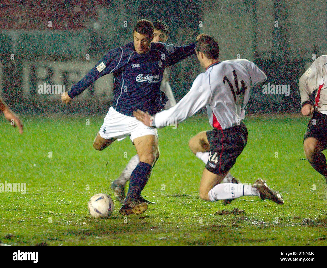 Falkirk V Clyde football Premier League Banque D'Images