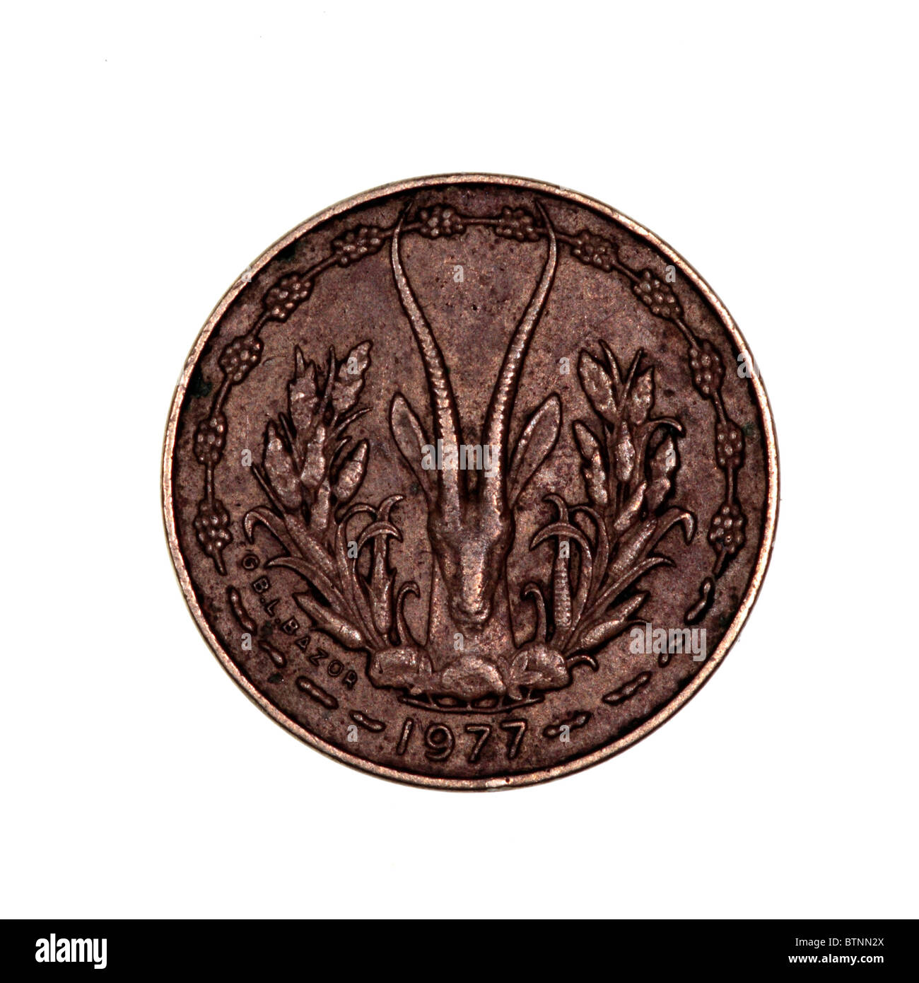 Franc CFA d'Afrique de l'Ouest Banque D'Images