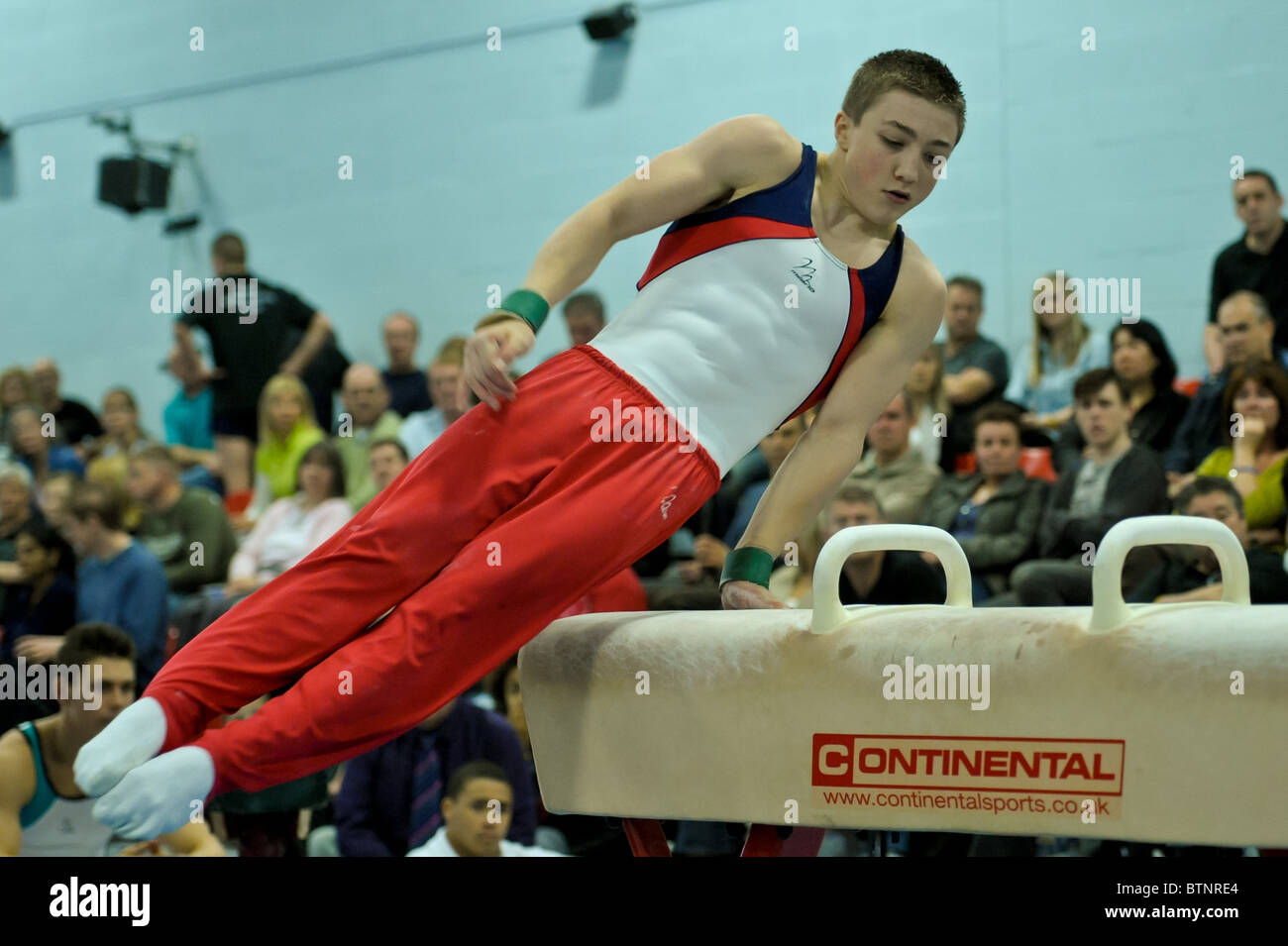 06.11.2010 La gymnastique britannique célèbre une année mémorable avec le haut lieu Men's championnat britannique de venir à Leicester. Banque D'Images