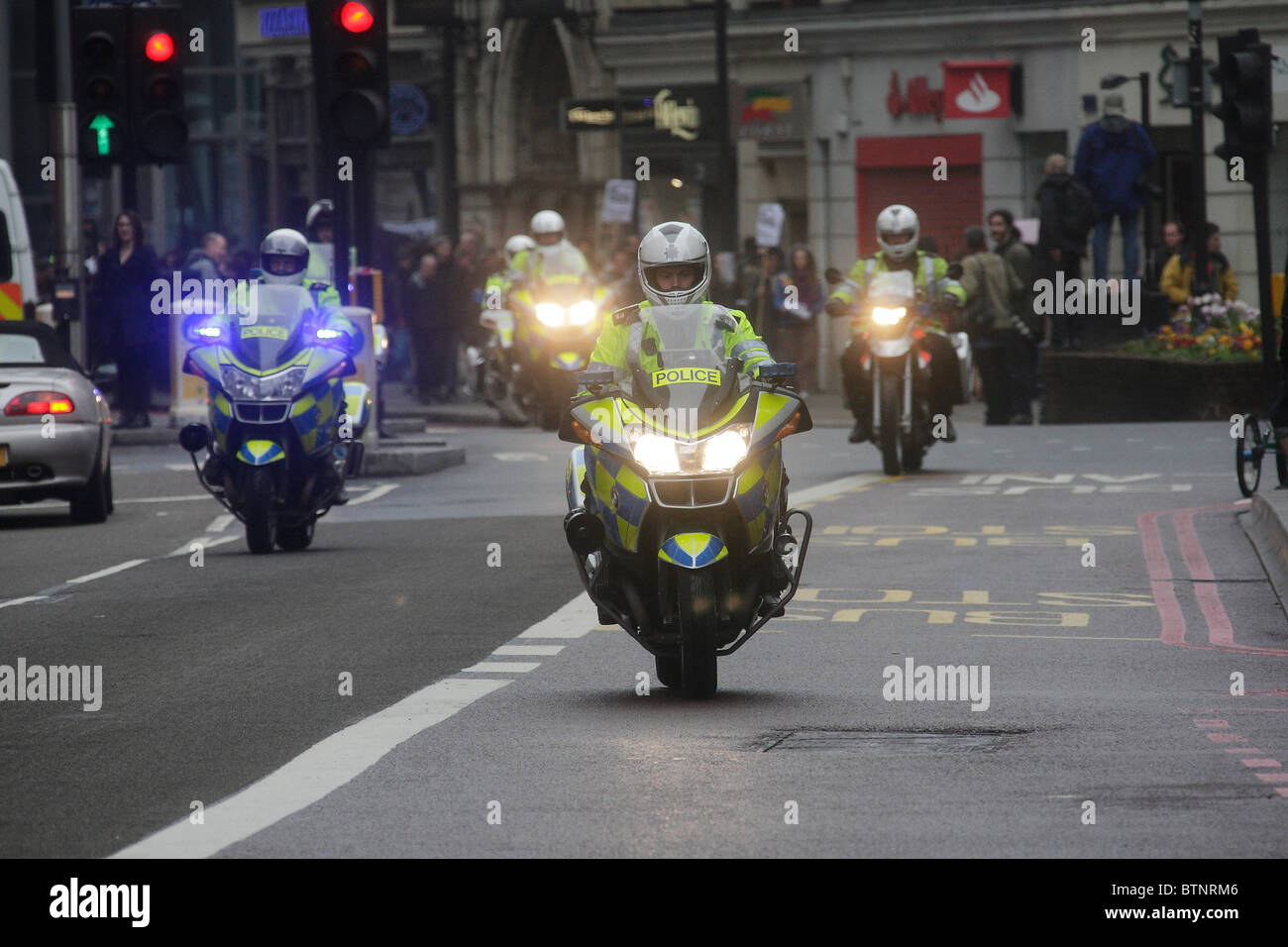 Les motocyclistes de la Police à Londres Banque D'Images
