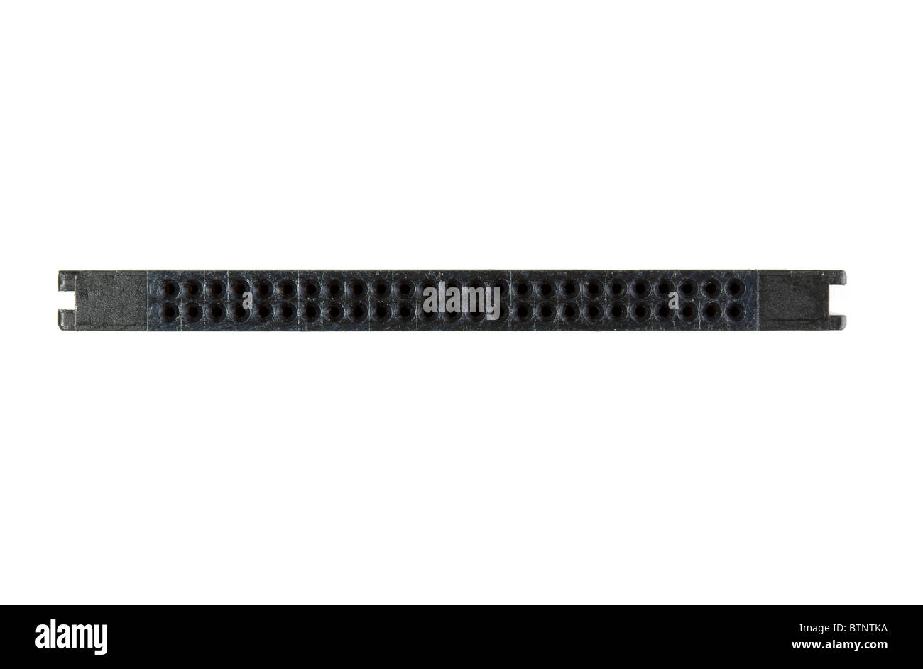 Vue du bord de la carte compact flash Banque D'Images