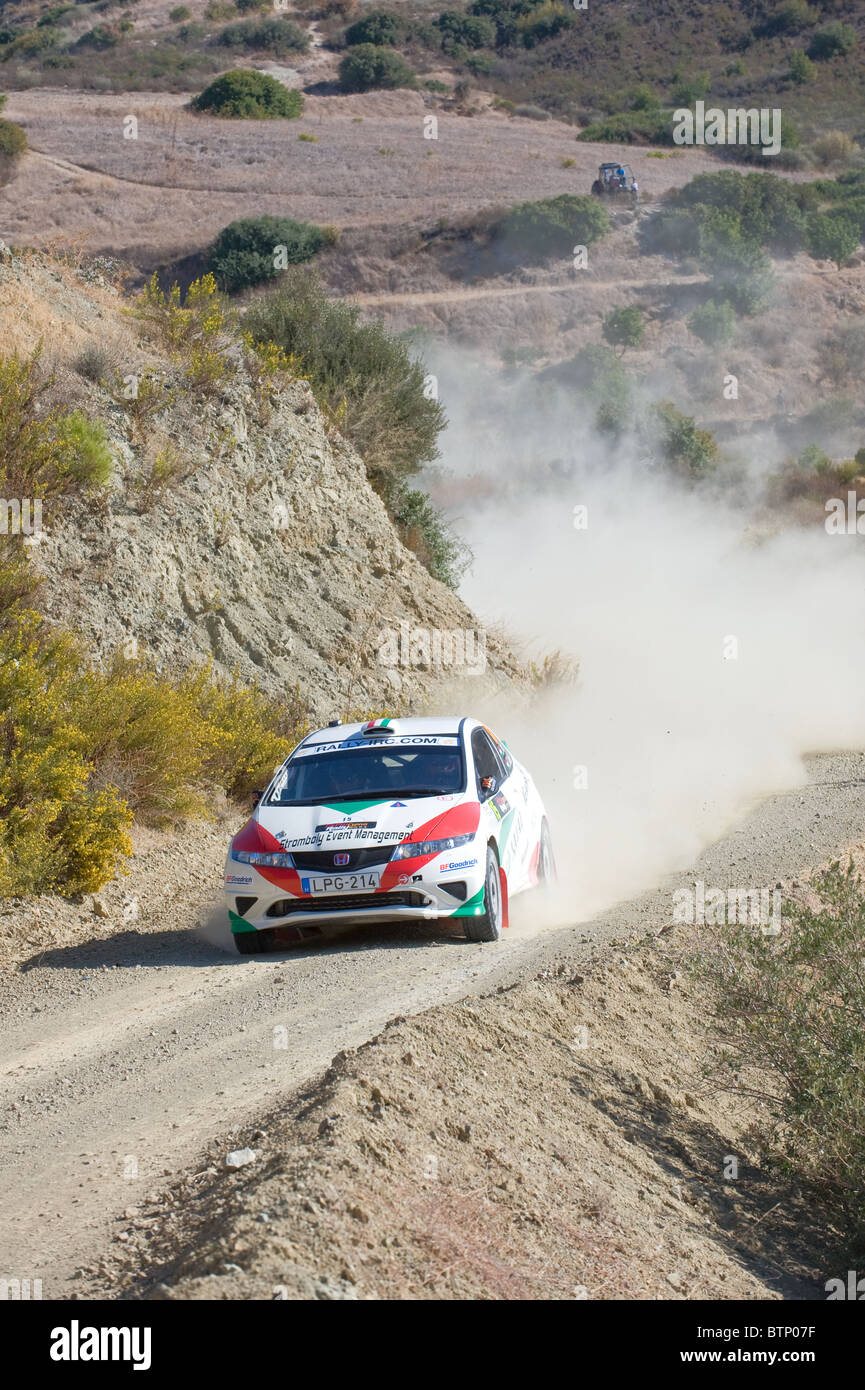 Rallye de Chypre 2010 : Étape 2 (1) près de Lageia Kalavassos. 5 novembre 2010 Banque D'Images