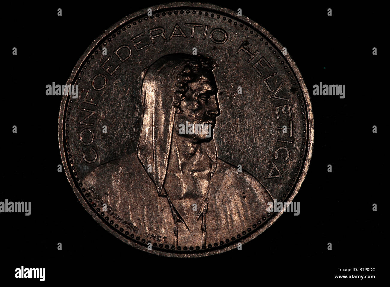 Pièce de monnaie suisse Banque D'Images