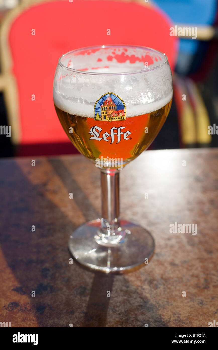 La bière Leffe, Bruges, Belgique, Europe Banque D'Images