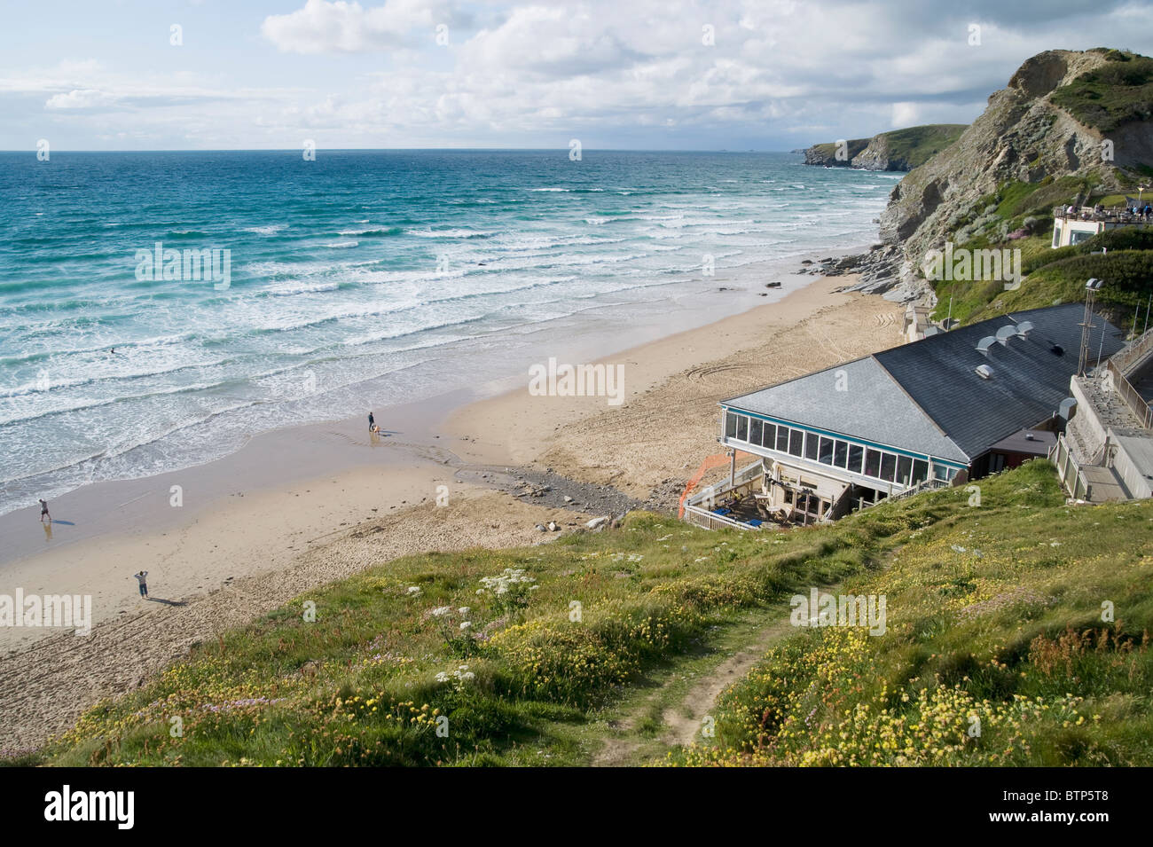 Baie de Watergate, Newquay, Cornwall. Banque D'Images