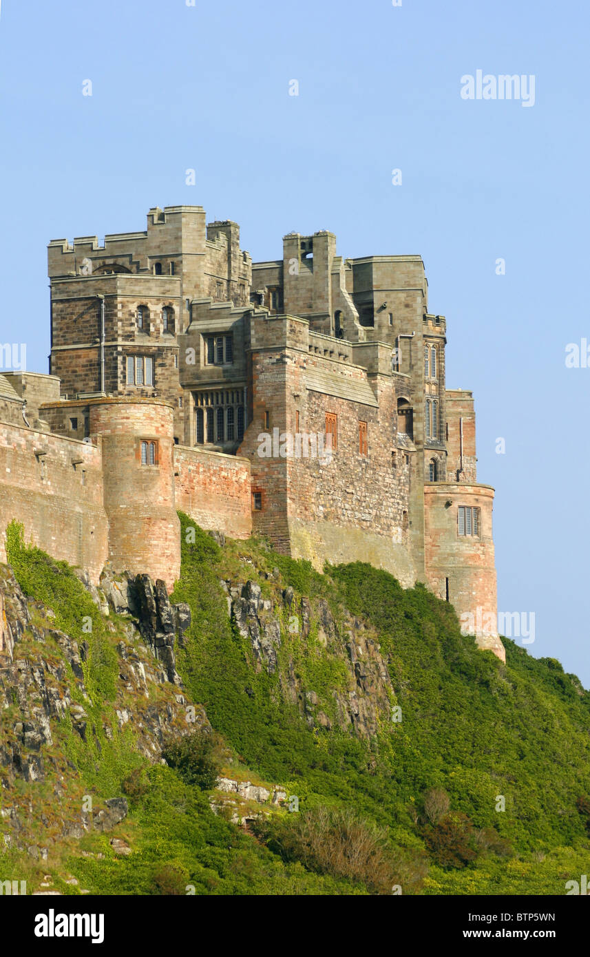Château de Bamburgh Northumberland au village de Lunteren Banque D'Images