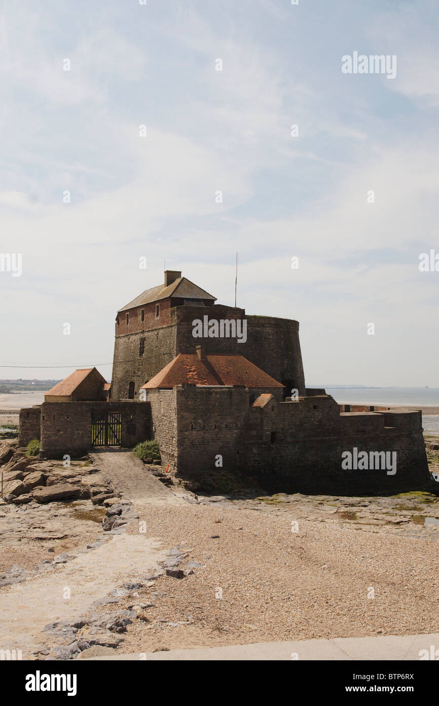 France, Nord Pas de Calais, Wissan's Beach Castle Banque D'Images