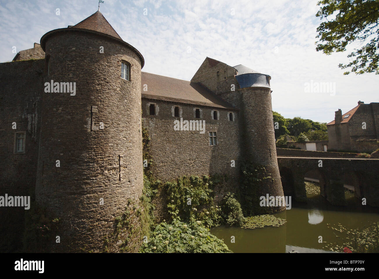 France, Nord Pas de Calais, le château musée de Boulogne-sur-Mer, vue du château Banque D'Images