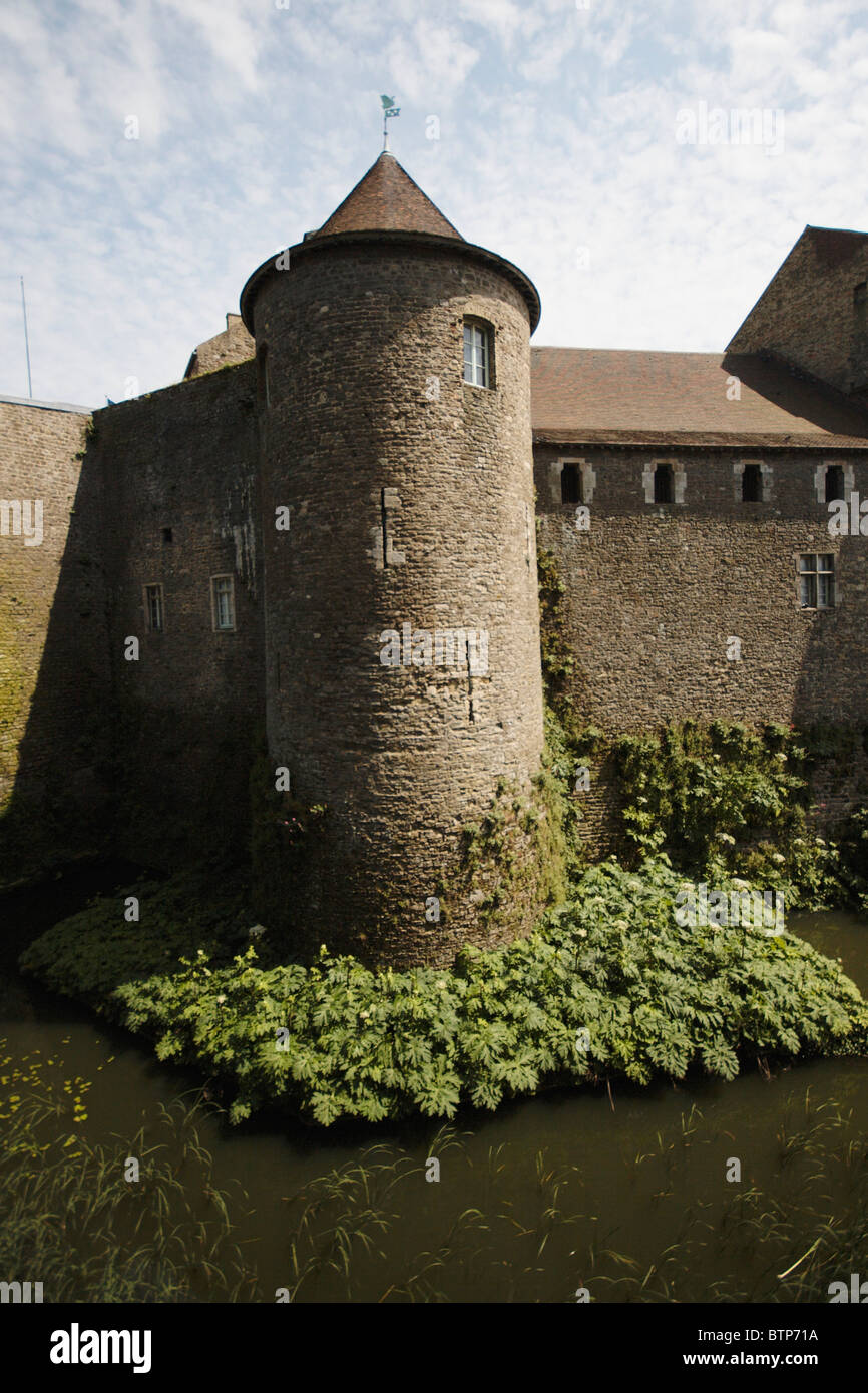 France, Nord Pas de Calais, le château musée de Boulogne-sur-Mer, vue du château Banque D'Images